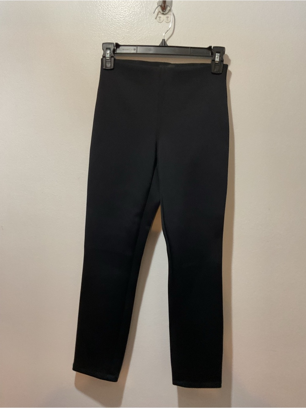 Theory Black Ponte Pull-On Leggings